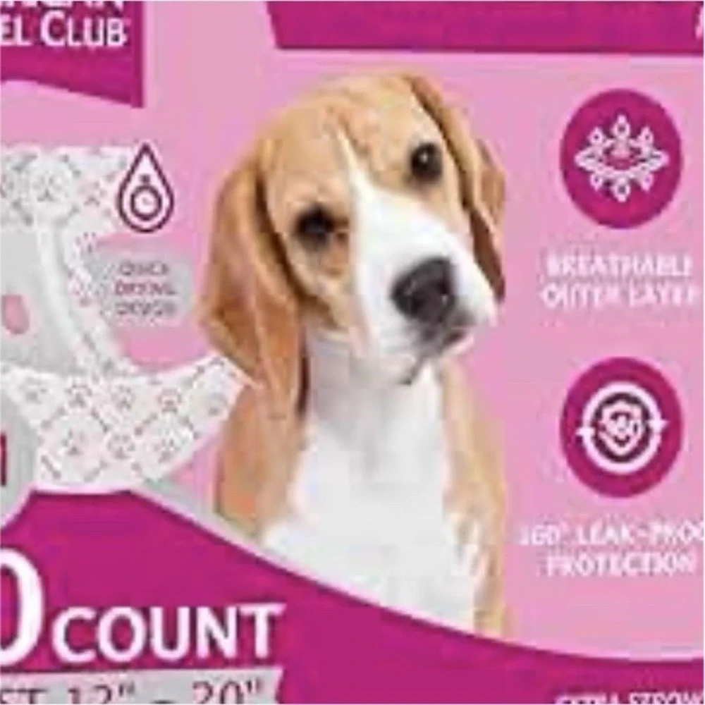 American Kennel Club Ultra-Absorbent Disposable Female Dog Diapers S/M 50 Pink